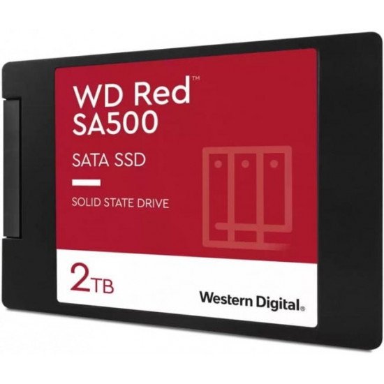 Накопичувач SSD 2TB WD Red SA500 2.5 SATAIII 3D NAND (WDS200T2R0A)