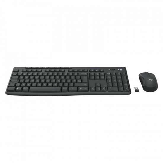 Комплект (клавіатура, миша) бездротовий Logitech MK370 Graphite (920-012077)