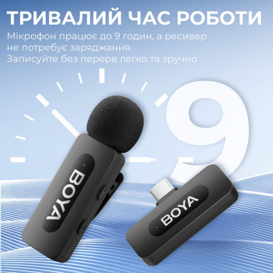 Мікрофон BOYA BY-V20 Type-C Black
