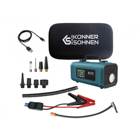 Пусковий пристрій для автомобілів Konner&Sohnen KS JSP-2000 14800 mAh