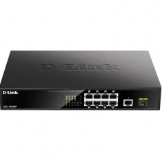 Комутатор D-Link DGS-1010MP (9xGE PoE, 1xSFP, 125W)