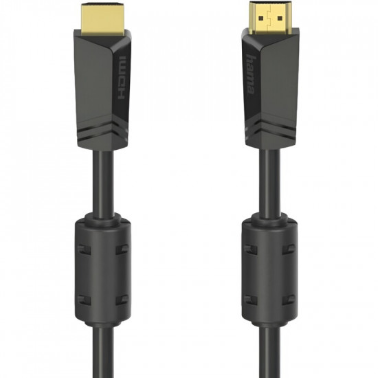 Кабель Hama Hama HDMI - HDMI (M/M), Ethernet Gold, 4K, 10 м, Black (205009)