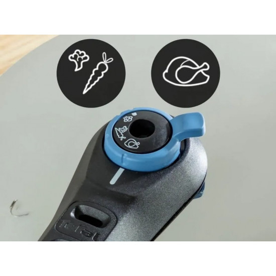 Скороварка Tefal Secure Trendy з паровим кошиком 8 л (P2584401)
