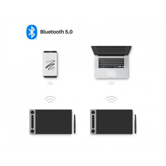 Графічний планшет Huion Inspiroy Dial 2 Q630M + рукавичка