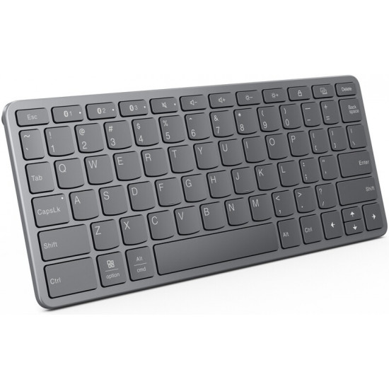 Клавіатура бездротова Lenovo Multi-Device Wireless KB 75key Grey (ZG38C05806)