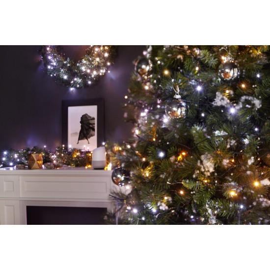Smart LED гірлянда Twinkly Cluster AWW Gen II (TWC400GOP-BEU) 400LED, 6м, BT+WiFi