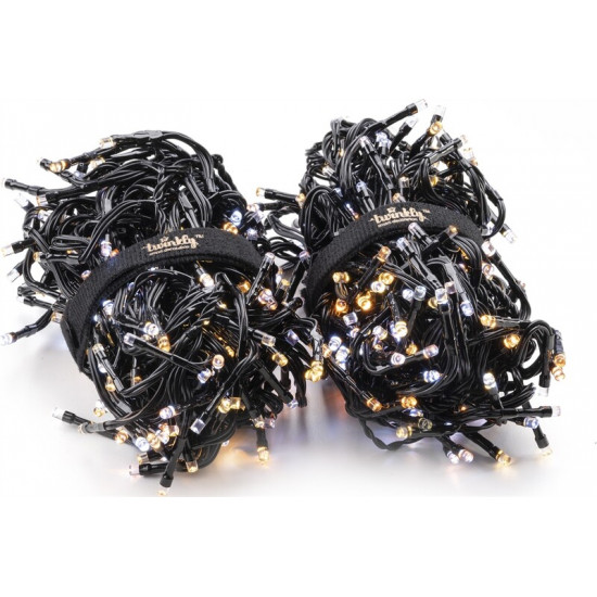 Smart LED гірлянда Twinkly Cluster AWW Gen II (TWC400GOP-BEU) 400LED, 6м, BT+WiFi