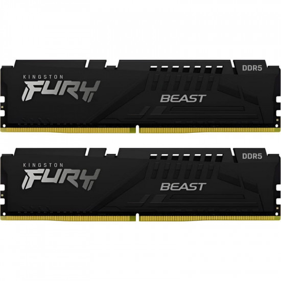 Модуль пам`яті DDR5  2x16GB/6000 Kingston Fury Beast Black (KF560C36BBE2K2-32)
