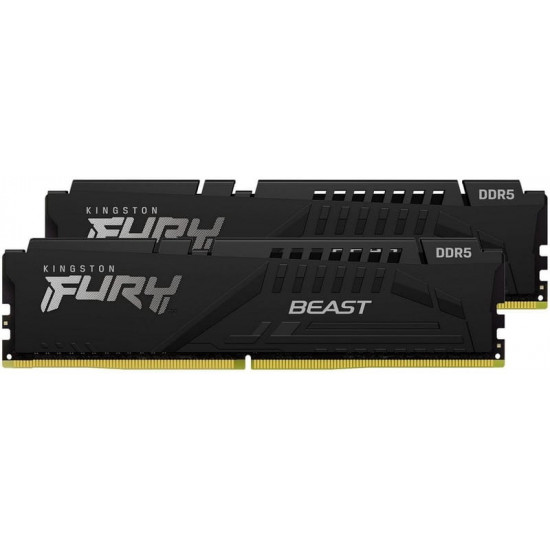 Модуль пам`яті DDR5  2x16GB/6000 Kingston Fury Beast Black (KF560C36BBE2K2-32)