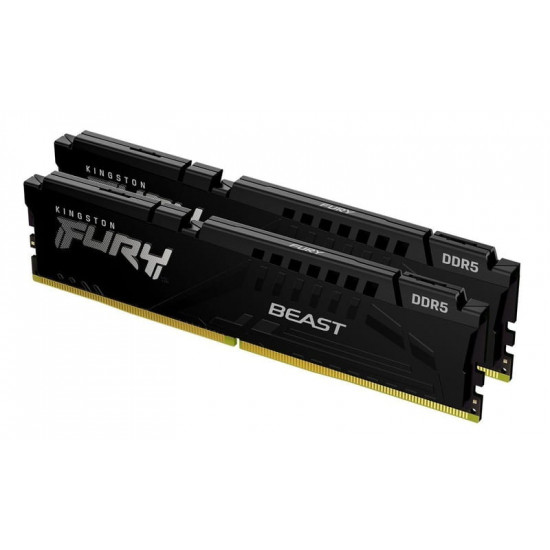 Модуль пам`яті DDR5  2x16GB/6000 Kingston Fury Beast Black (KF560C36BBE2K2-32)