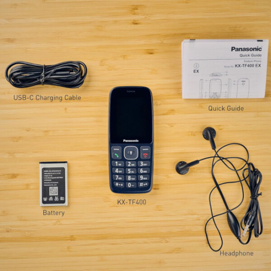 Мобiльний телефон Panasonic KX-TF400 Blue (KX-TF400EXC)