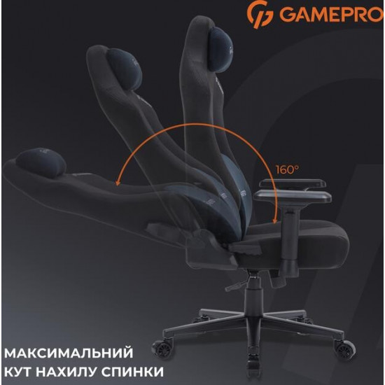 Крісло для геймерів GamePro FGC750B Black