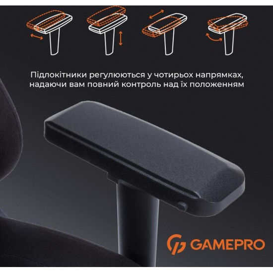 Крісло для геймерів GamePro FGC750B Black