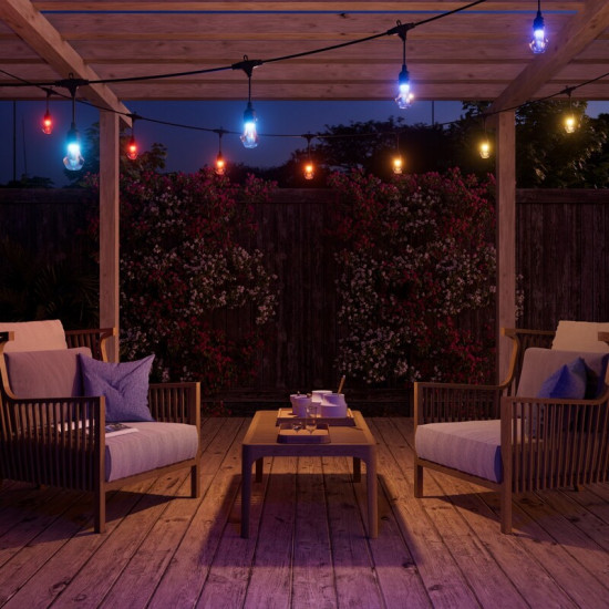 Гірлянда Nanoleaf Smart Multicolor Outdoor String Lights Smarter Kit, 30м, Matter, HomeKit (NF084K02-40SLO)