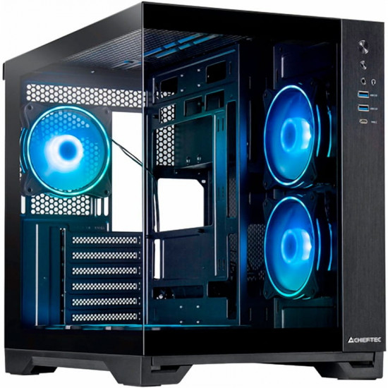Корпус Chieftec Visio Black без БЖ (GM-30B-TG-OP)