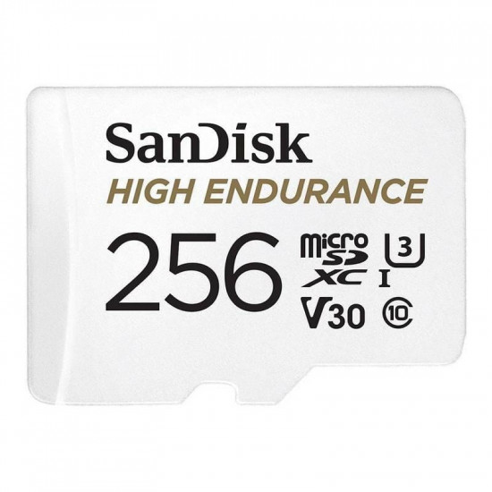Карта пам`ятi MicroSDXC 256GB UHS-1/U3 Class 10 SanDisk High Endurance R100/W40MB/s + SD-адаптер (SDSQQNR-256G-GN6IA)