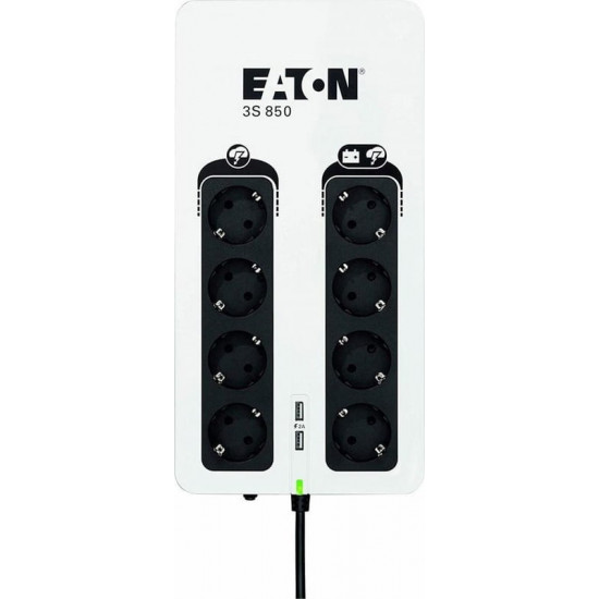 Джерело безперебійного живлення Eaton 3S Gen2, 850VA/510W (3S850D)