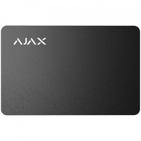Безконтактна картка Ajax Pass Black (10шт) для клавіатури KeyPad Plus