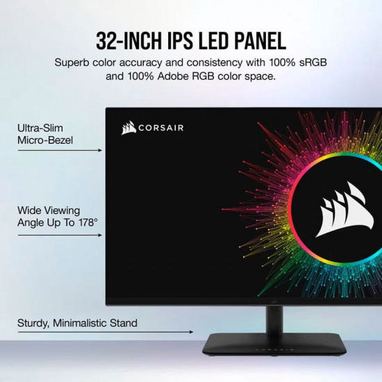 Монiтор Corsair 32" Xeneon 32UHD144 (CM-9020006-PE) IPS Black 144Hz
