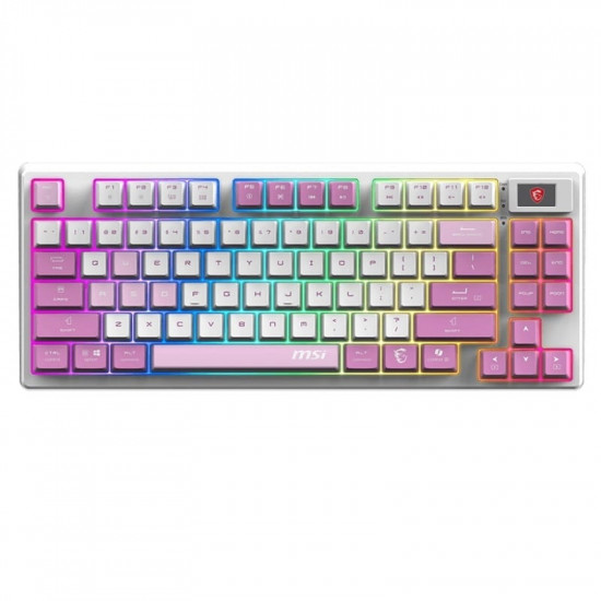 Клавіатура бездротова MSI Forge GK600 TKL Wireless Violet