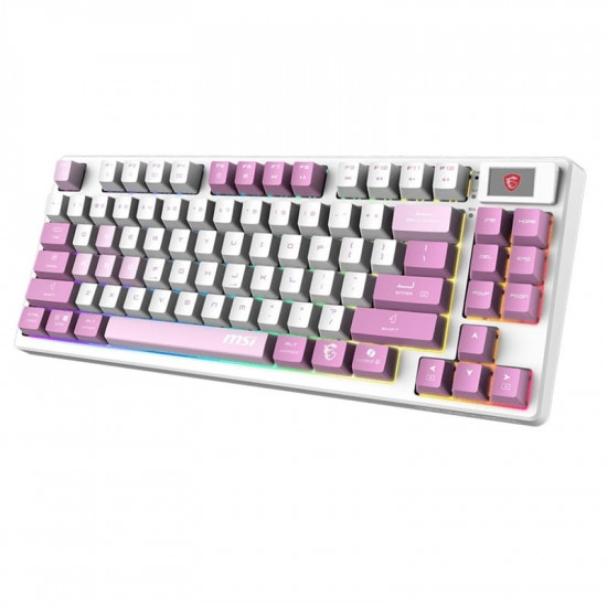 Клавіатура бездротова MSI Forge GK600 TKL Wireless Violet