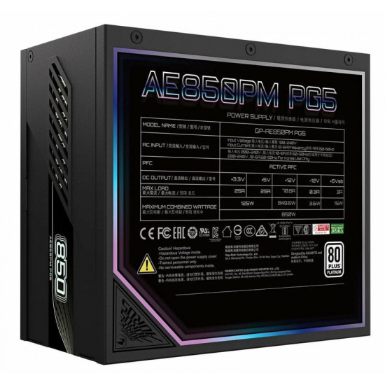Блок живлення Gigabyte GP-AE850PM PG5 850W