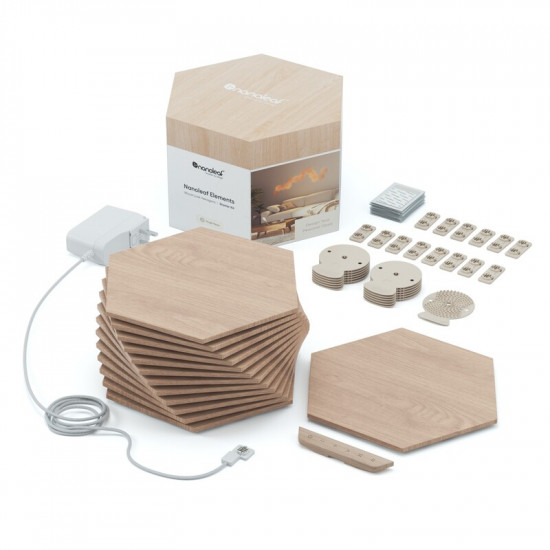 Розумна система освітлення Nanoleaf Elements - Hexagons Starter Kit Apple HomeKit, 13 шт. (NL52-K-3002HB-13PK)