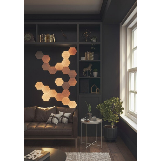 Розумна система освітлення Nanoleaf Elements - Hexagons Starter Kit Apple HomeKit, 13 шт. (NL52-K-3002HB-13PK)
