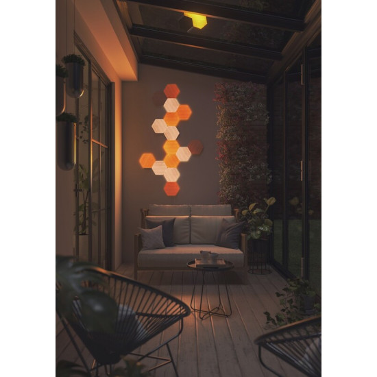 Розумна система освітлення Nanoleaf Elements - Hexagons Starter Kit Apple HomeKit, 13 шт. (NL52-K-3002HB-13PK)