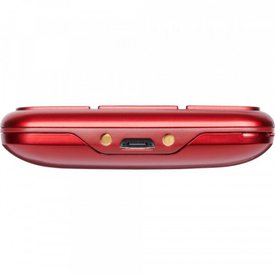 Мобiльний телефон Panasonic KX-TU155 Dual Sim Red (KX-TU155EXRN)