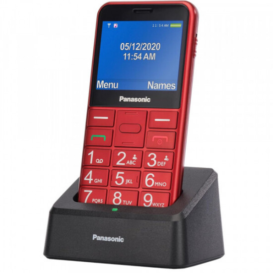 Мобiльний телефон Panasonic KX-TU155 Dual Sim Red (KX-TU155EXRN)
