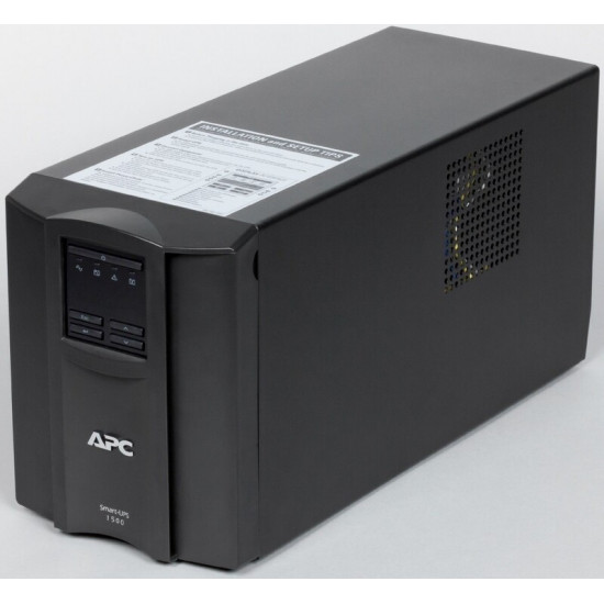 Джерело безперебійного живлення APC Smart-UPS 1500VA LCD, Lin.int., AVR, 8 х IEC, SmartSlot, USB, RJ-45, метал (SMT 1500I)