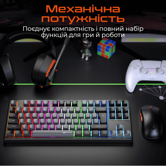 Клавіатура бездротова Meetion MK14 Black (MT-MK14-A-RUA)