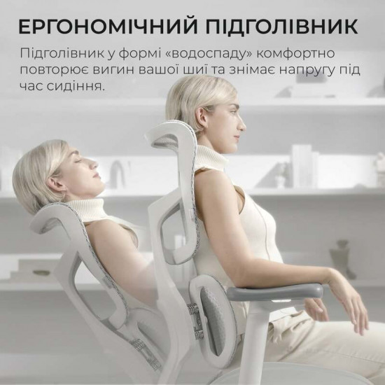 Крісло офісне Sihoo Doro S100 Mesh White (S100-M302)