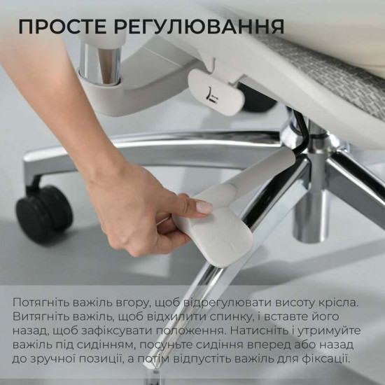 Крісло офісне Sihoo Doro S100 Mesh White (S100-M302)