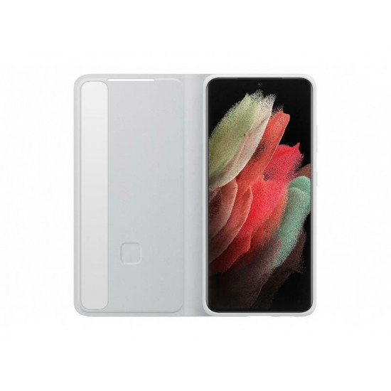 Чохол-книжка Samsung Smart Clear View Cover для Samsung Galaxy S21 Ultra SM-G998 Light Gray (EF-ZG998CJEGRU)