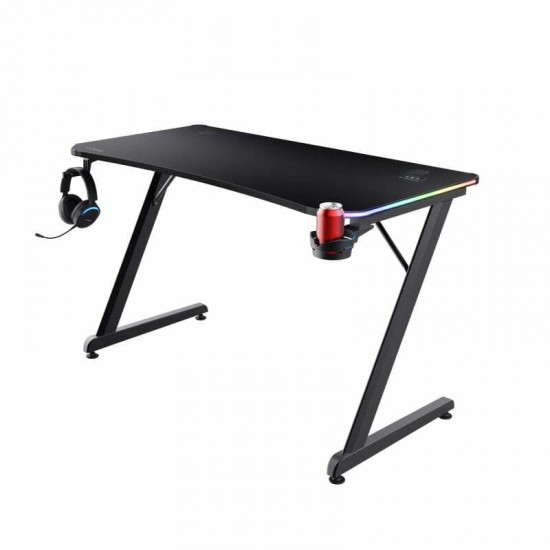 Геймерський стіл Trust GXT 709W Luminus RGB Black (25184)