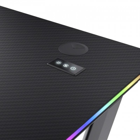 Геймерський стіл Trust GXT 709W Luminus RGB Black (25184)