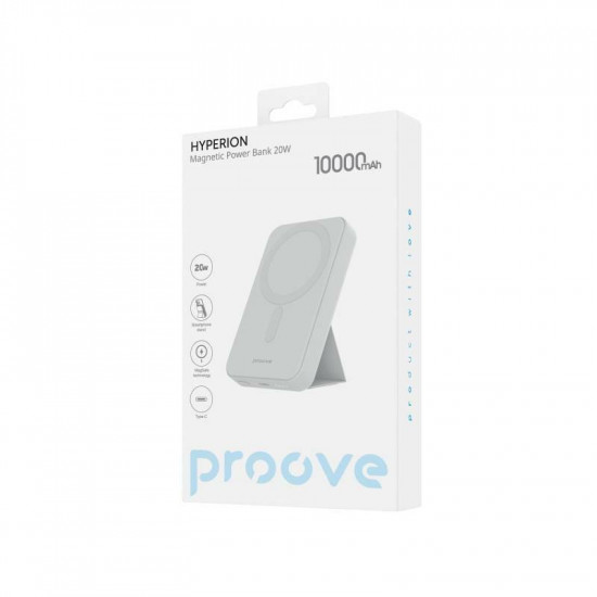 Універсальна мобільна батарея Proove Hyperion Qi 20W 10000mAh White (PBHN15020002)