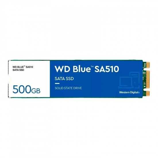Накопичувач SSD 500GB WD Blue SA510 M.2 2280 SATAIII 3D TLC (WDS500G3B0B)