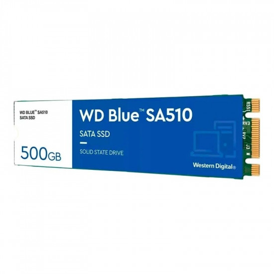 Накопичувач SSD 500GB WD Blue SA510 M.2 2280 SATAIII 3D TLC (WDS500G3B0B)