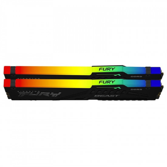 Модуль пам`яті DDR5 2x32GB/5200 Kingston Fury Beast RGB Black (KF552C40BB2AK2-64)