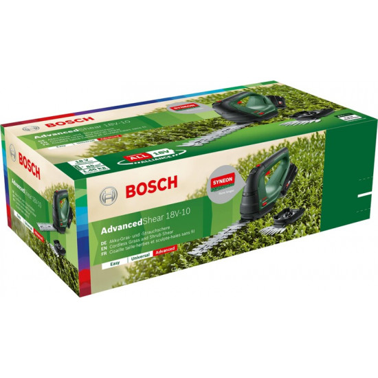 Ножиці садові Bosch AdvancedShear 18V-10 + насадка кущоріз (0.600.857.000)