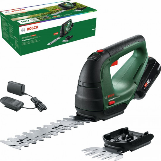 Ножиці садові Bosch AdvancedShear 18V-10 + насадка кущоріз (0.600.857.000)