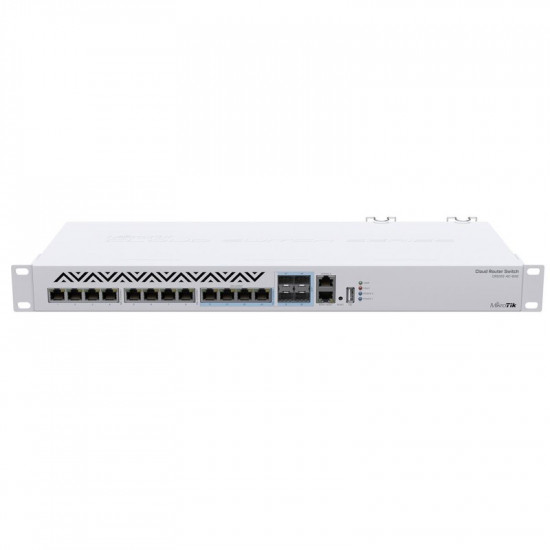 Комутатор MikroTik CRS312-4C+8XG-RM (8xGE PoE, 4xCombo, USB, 1хRJ45)