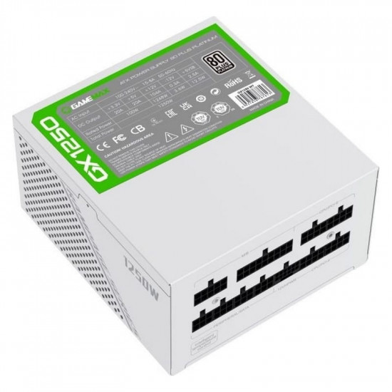 Блок живлення GameMax GX-1250 Pro ATX3.0 PCIe5.0 1250W White