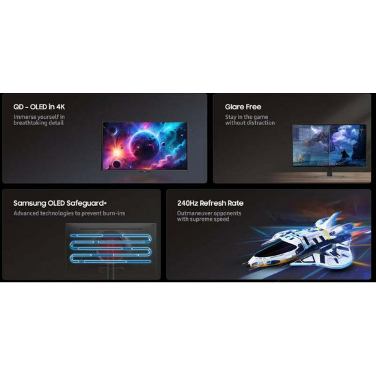 Монітор Samsung 27" Odyssey G8 G81SF (LS27FG812SIXUA) OLED Silver 240Hz