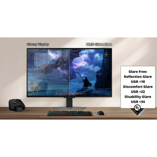 Монітор Samsung 27" Odyssey G8 G81SF (LS27FG812SIXUA) OLED Silver 240Hz