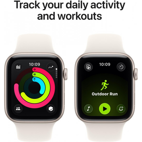 Смарт-годинник Apple Watch SE 3 GPS 40mm Starlight Aluminium Case with Starlight Sport Band - M/L (MEH54RK/A)