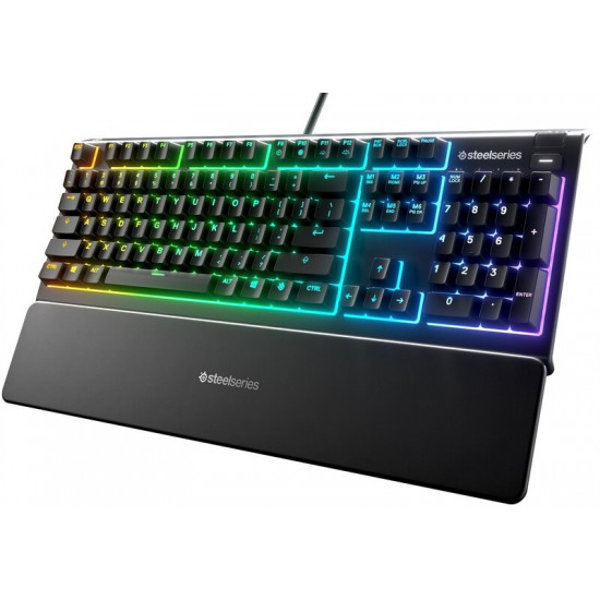 Клавiатура SteelSeries Apex 3 Black (64795)
